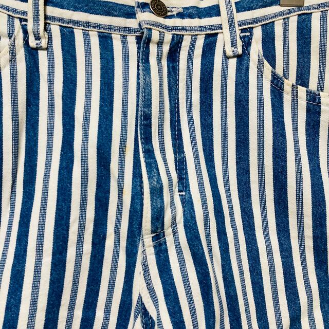 Lee(リー)の【美品】Lee リー  ショートパンツ　ストライプ パンツ　ハーフパンツ　青　白 メンズのパンツ(ショートパンツ)の商品写真
