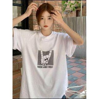 マウジー(moussy)の【試着のみ】ROCK'N'ROLL半袖 Tシャツ(Tシャツ(半袖/袖なし))