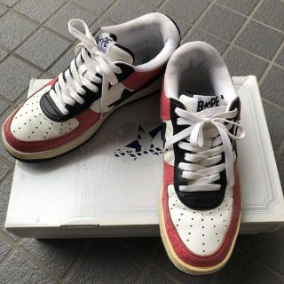 アベイシングエイプ(A BATHING APE)の希少 APE CEMENT BAPE STA レッド ベイプスター スニーカー (スニーカー)