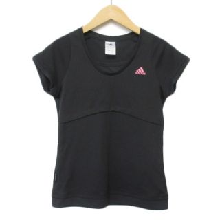 アディダス(adidas)のアディダス adidas カットソー Tシャツ メッシュ ロゴ 半袖 M(カットソー(半袖/袖なし))