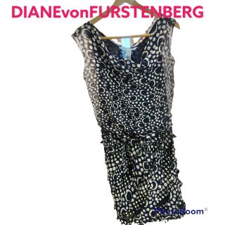 ダイアンフォンファステンバーグ(DIANE von FURSTENBERG)のダイアンフォンファステンバーグ❤️ シルクの水玉ワンピース(ひざ丈ワンピース)