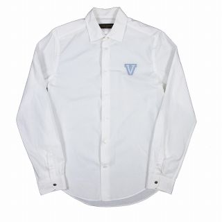 ルイヴィトン(LOUIS VUITTON)のルイヴィトン LOUIS VUITTON V ロゴ プリント シャツ ドレス(シャツ)