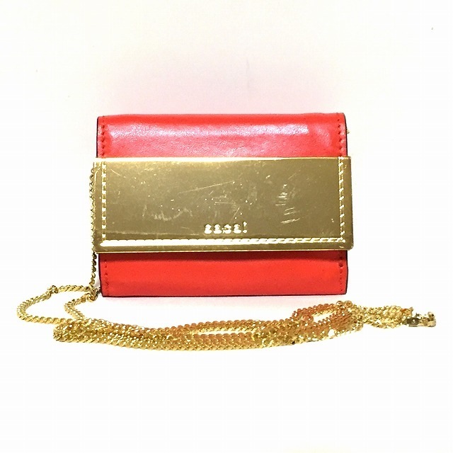 Sacai(サカイ) 財布 - レッド×ゴールドのサムネイル