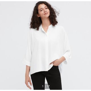 ユニクロ(UNIQLO)の＊未使用＊ユニクロ_レーヨンドルマンスリーブブラウス(シャツ/ブラウス(長袖/七分))