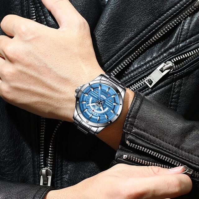 【新商品】CURREN  メンズ　腕時計　クォーツ　シルバーブルー メンズの時計(腕時計(アナログ))の商品写真