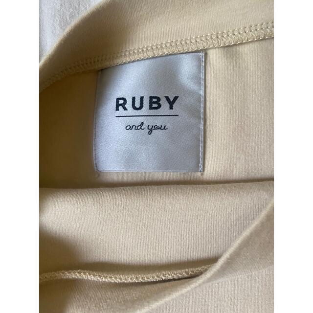 RUBY AND YOU(ルビー アンド ユー)のruby and you パフスリーブ　Tシャツ レディースのトップス(Tシャツ(半袖/袖なし))の商品写真