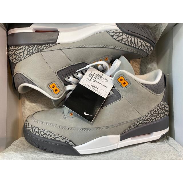 NIKE AIR JORDAN 3 RETRO COOL GREY US10.5