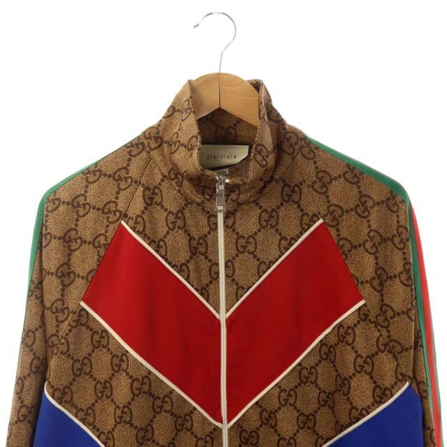 Gucci(グッチ)のグッチ GUCCI ジャケット ブルゾン XS キャメル ブラウン マルチカラー メンズのジャケット/アウター(ブルゾン)の商品写真