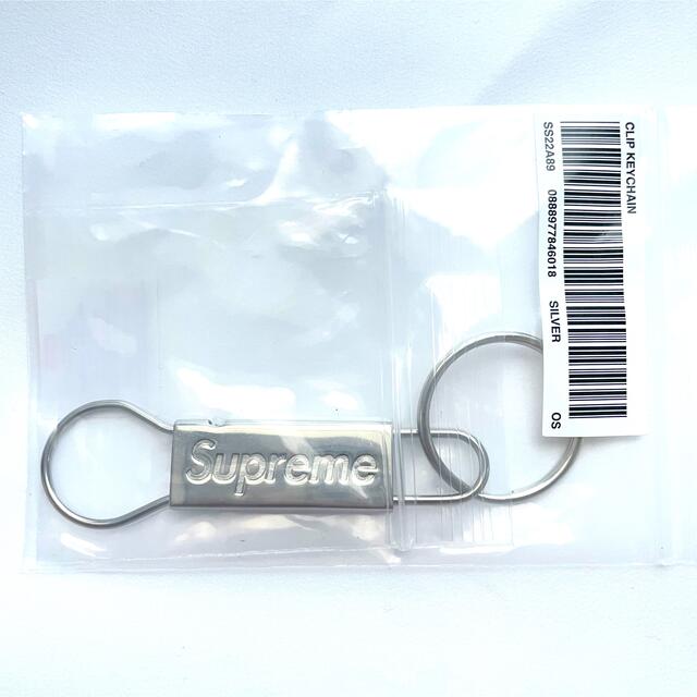 supreme シュプリーム　キーホルダー　キーチェーン　クリップ　シルバー