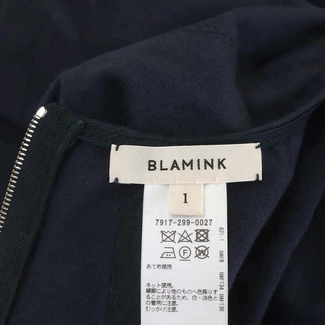 ブラミンク BLAMINK P CO CN B/ZIP SSL カットソー 紺
