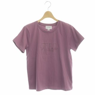 ジルバイジルスチュアート(JILL by JILLSTUART)のジルバイジルスチュアート 21SS ロゴ刺繍Tシャツ カットソー 半袖 FR 紫(Tシャツ(半袖/袖なし))