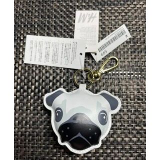 エイチアンドエム(H&M)の新品　H&M キーホルダー  犬　パグ？　フレンチブルドッグ？　アクセサリー(キーホルダー)