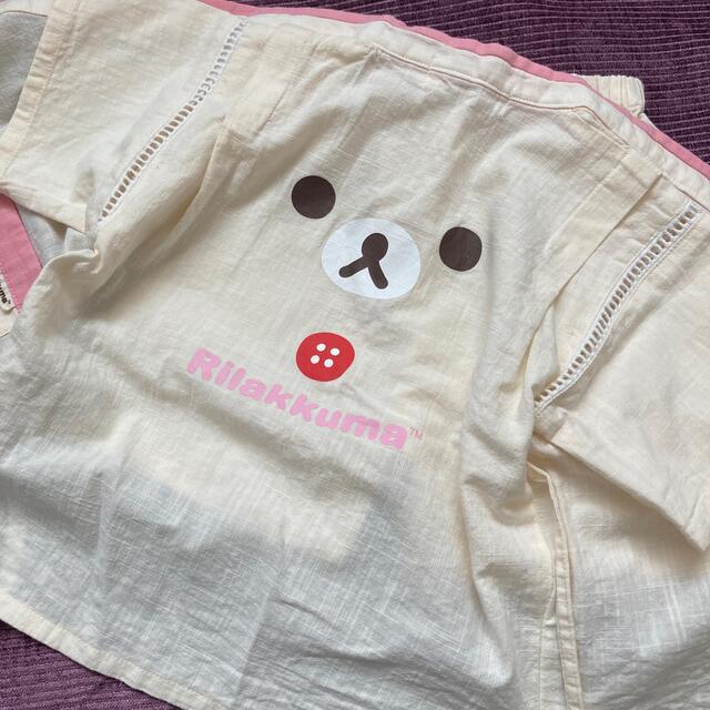 コリラックマ甚平 キッズ/ベビー/マタニティのキッズ服男の子用(90cm~)(甚平/浴衣)の商品写真