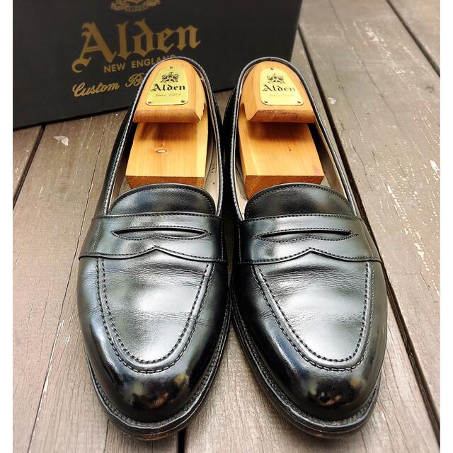 Alden(オールデン)の■定番■オールデン/ALDEN/9.5/27.5/黒/ペニーローファー/ブラック メンズの靴/シューズ(ドレス/ビジネス)の商品写真