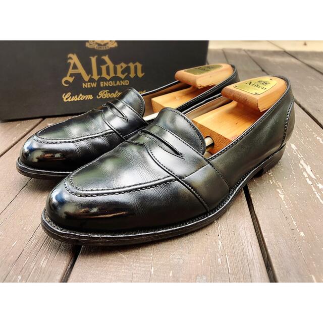 Alden(オールデン)の■定番■オールデン/ALDEN/9.5/27.5/黒/ペニーローファー/ブラック メンズの靴/シューズ(ドレス/ビジネス)の商品写真