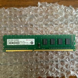 トランセンド(Transcend)の【ジャンク】DDR3L-1600 4GB デスクトップ用メモリ(PCパーツ)