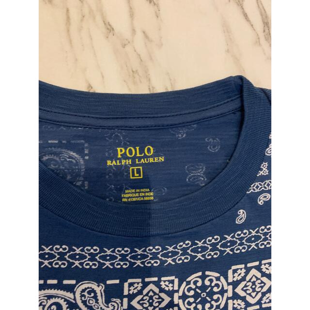 POLO RALPH LAUREN(ポロラルフローレン)の【美品】ラルフローレン シャツ ペイズリー 総柄 メンズのトップス(Tシャツ/カットソー(半袖/袖なし))の商品写真