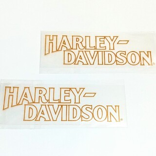 ハーレーダビッドソン(Harley Davidson)の2枚  ハーレーダビッドソン デカールシール 転写シール 透明シール ステッカー(ステッカー)