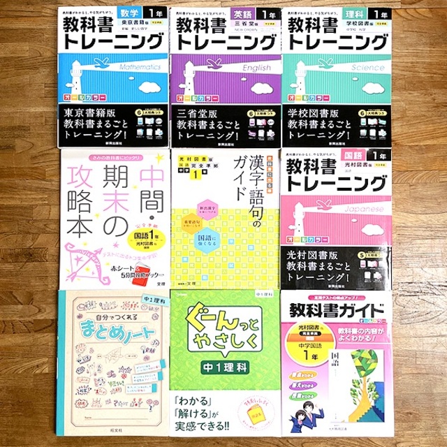 教科書ワーク 中学 　1年生　2年生　3年生　技術　問題集　セット