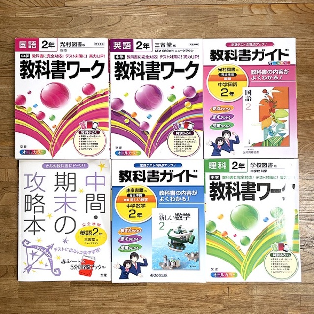 教科書ワーク 中学 　1年生　2年生　3年生　技術　問題集　セット