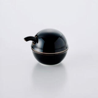 ハクサントウキ(白山陶器)のＣ型　しょうゆさし　天目　白山陶器　ブラック　黒　丸型　醤油さし(テーブル用品)