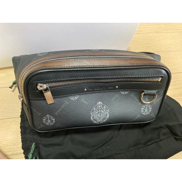 Berluti - BERKUTI Messenger キャンバス&レザー メッセンジャー