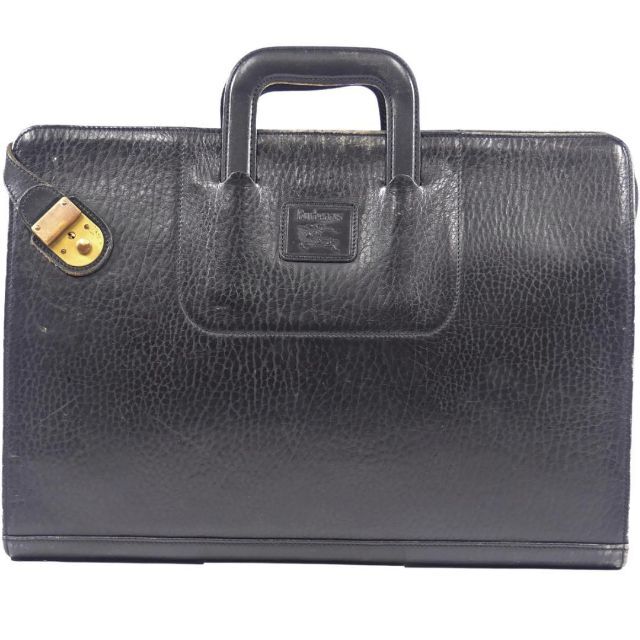 BURBERRY(バーバリー)のビジネスバッグ 本革 ブリーフケース レザー メンズ バーバリー 黒 X6374 メンズのバッグ(ビジネスバッグ)の商品写真