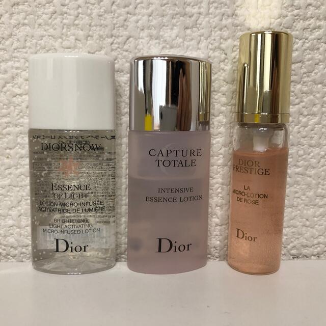 Dior(ディオール)のディオール化粧水　3本サンプル　ファンデサンプル一つ コスメ/美容のキット/セット(サンプル/トライアルキット)の商品写真