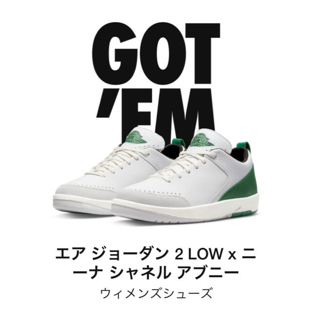 NIKEエアジョーダン2lOWニーナシャネルアブニー