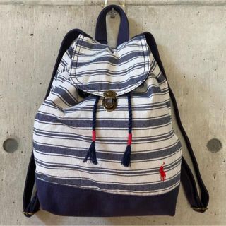 ポロラルフローレン(POLO RALPH LAUREN)の★ポロ ラルフローレン★バッグ リュック バックパック ボーダー　新品　タグ付き(リュック/バックパック)