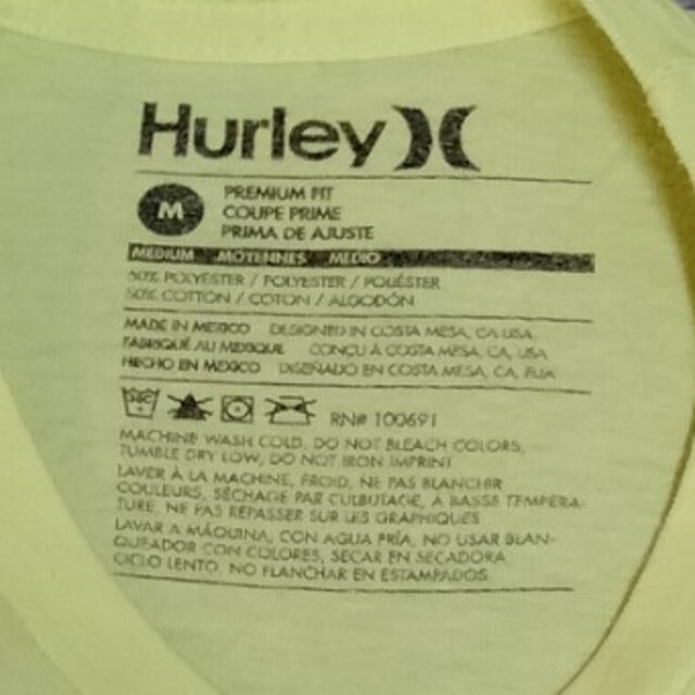 Hurley(ハーレー)のHurley　Tシャツ　Mサイズ メンズのトップス(Tシャツ/カットソー(半袖/袖なし))の商品写真