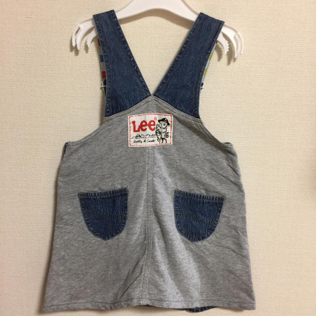 RODEO CROWNS(ロデオクラウンズ)のロデオ×lee ジャンパースカート キッズ100 キッズ/ベビー/マタニティのキッズ服女の子用(90cm~)(スカート)の商品写真