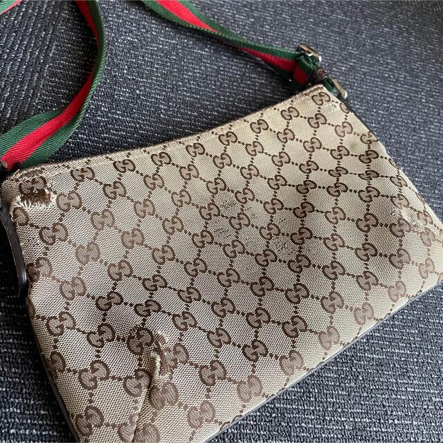 Gucci(グッチ)のgucci グッチ GG キャンバス　バッグ レディースのバッグ(ショルダーバッグ)の商品写真