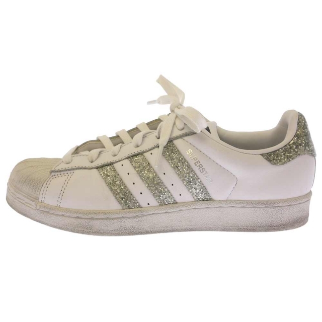 adidas(アディダス)のadidas アディダス SUPERSTAR W スーパースター ローカットスニーカー ホワイト/シルバー US7 S76923 レディースの靴/シューズ(スニーカー)の商品写真