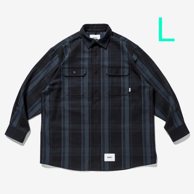 極美　WTAPS DECK LS COTTON .  FLANNEL L サイズ