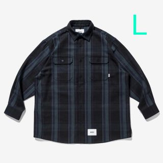 ダブルタップス(W)taps)の極美　WTAPS DECK LS COTTON .  FLANNEL L サイズ(シャツ)