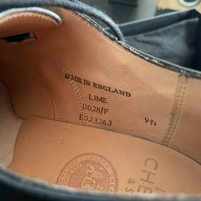 新品】チーニー 革靴 LIME UK9.5 CHEANEY ストレートチップ 【限定