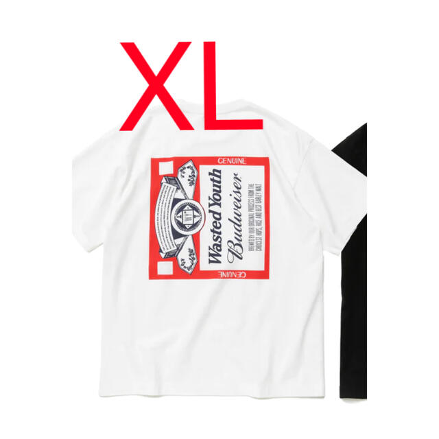 WYxBW T-SHIRT white XL wasted youth