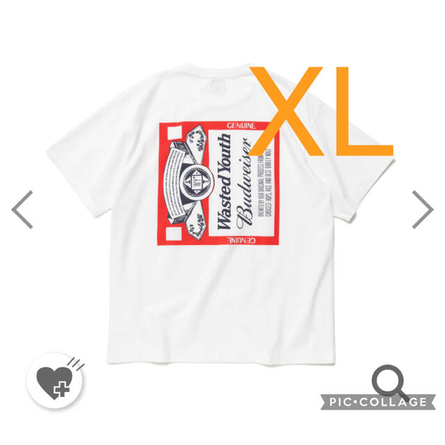 WYxBW T-SHIRT white XL wasted youth