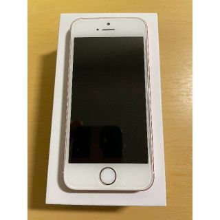 アップル(Apple)の【中古】IphoneSE (第一世代) SIMフリー 32GB ピンク(スマートフォン本体)