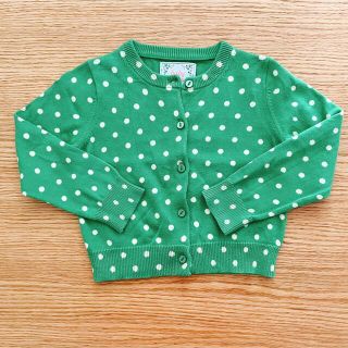 ベビーギャップ(babyGAP)の《babyGap》水玉　カーディガン　グリーン　95サイズ(カーディガン)