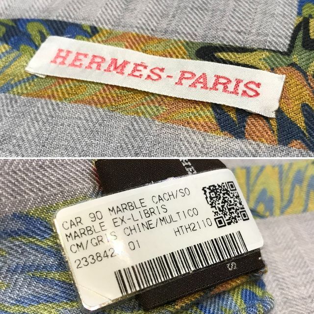 Hermes - 新品未使用 エルメス カレ90 超入手困難 マーブルシルク エクスリブリスの通販 by Coeuriche's shop
