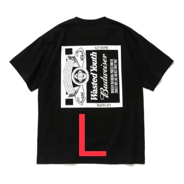 WYxBW T-SHIRT BLACK L wasted youth 公式サイト www.gold-and-wood.com