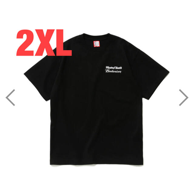 2XL】Wasted youth x Budweiser Tee black - Tシャツ/カットソー(半袖 ...