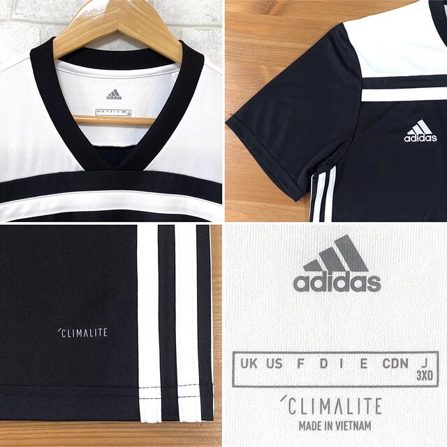 adidas(アディダス)のadidas アディダス ジャージ Tシャツ 3ストライプス 速乾 吸汗 半袖 メンズのトップス(Tシャツ/カットソー(半袖/袖なし))の商品写真