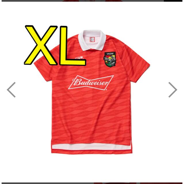 WY24CS001素材Wasted Youth Budweiser Soccer Shirt Red - kennzeichen