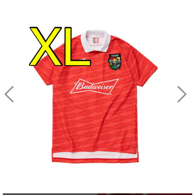 WY24CS001素材Wasted Youth Budweiser Soccer Shirt Red