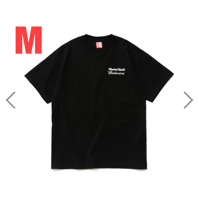 【M】Wasted youth x Budweiser Tee black