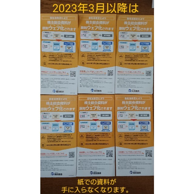 《処分価格》2022年3月権利確定日 株主総会資料・株主通信 バージョン② その他のその他(その他)の商品写真