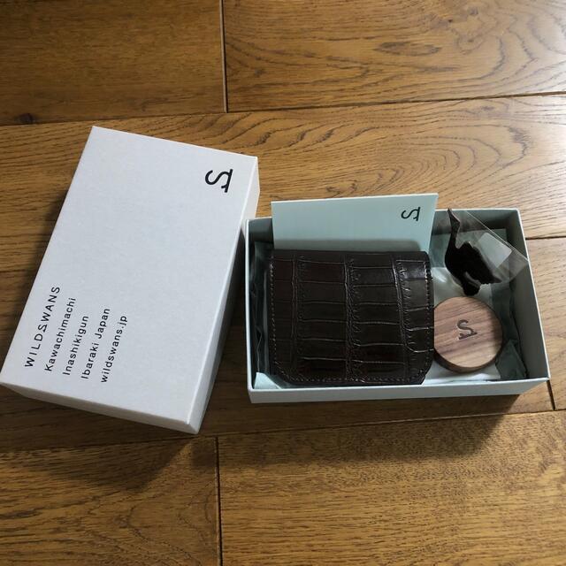 WILDSWANS CASA クロコ チョコ 初回生産版折り財布